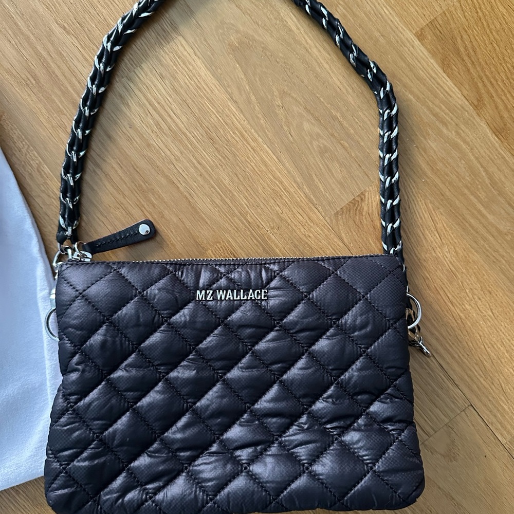 MZ Wallace Black Quilted Shoulder Bag